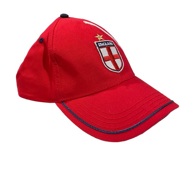England Red Coat Of Arms Soccer Or Baseball Hat Cap Cotton Adjustable - Picture 6 of 7